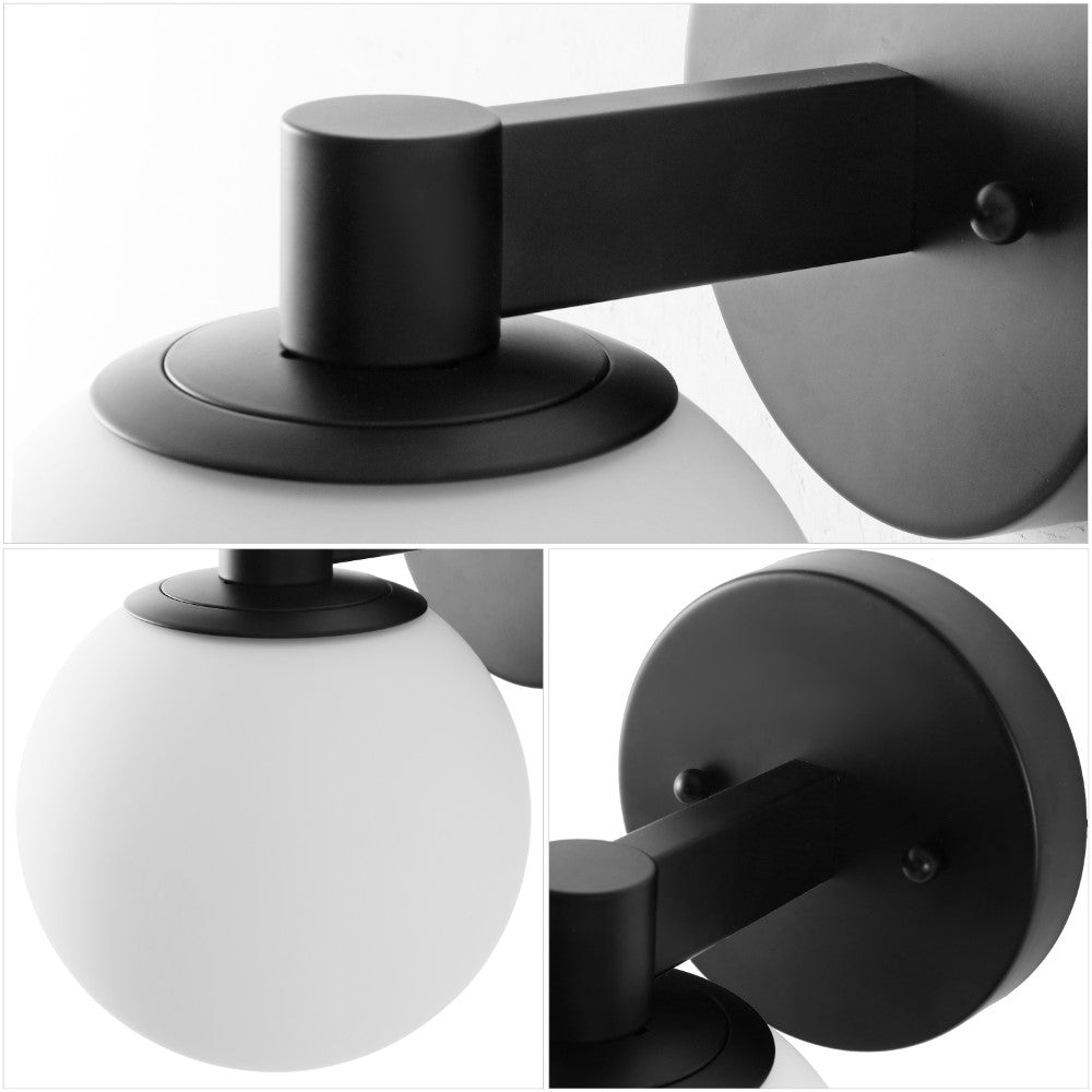 Uolfin Globe Metal/Frosted Glass Modern Contemporary LED Vanity