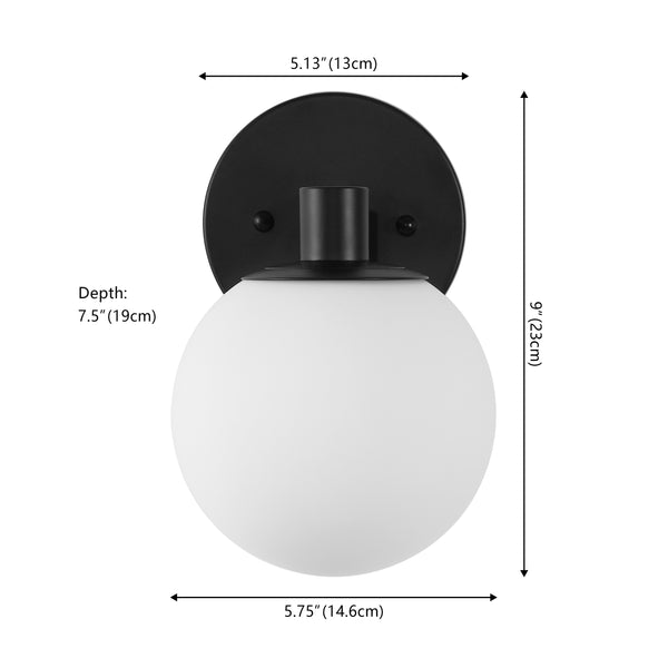 Dimension Image Black / 1 Light