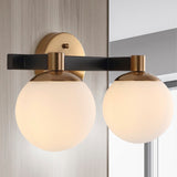 Uolfin Globe Metal/Frosted Glass Modern Contemporary LED Vanity