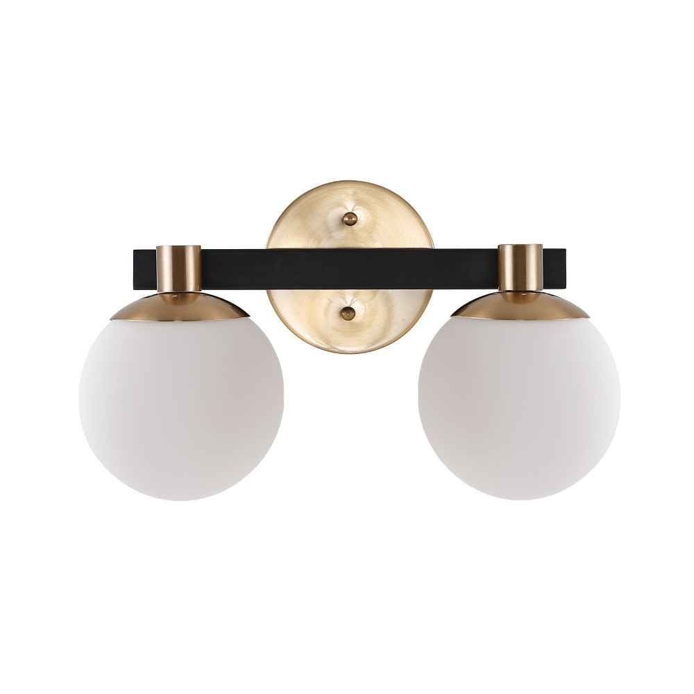 Uolfin Globe Metal/Frosted Glass Modern Contemporary LED Vanity