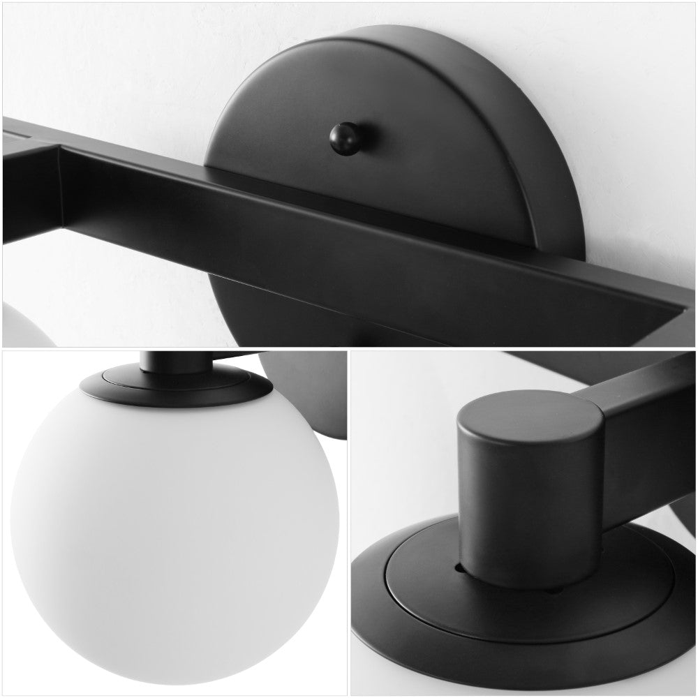Uolfin Globe Metal/Frosted Glass Modern Contemporary LED Vanity