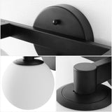Uolfin Globe Metal/Frosted Glass Modern Contemporary LED Vanity