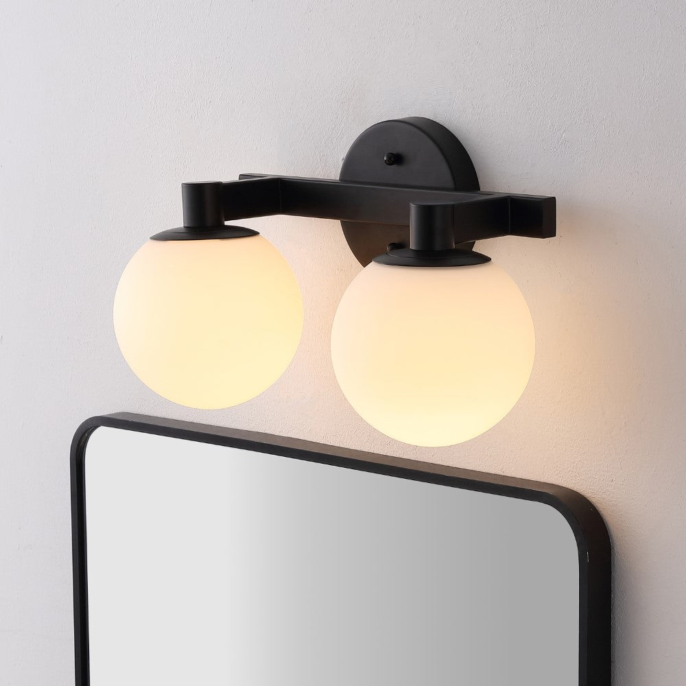Uolfin Globe Metal/Frosted Glass Modern Contemporary LED Vanity