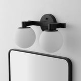 Uolfin Globe Metal/Frosted Glass Modern Contemporary LED Vanity