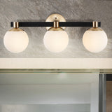 Uolfin Globe Metal/Frosted Glass Modern Contemporary LED Vanity