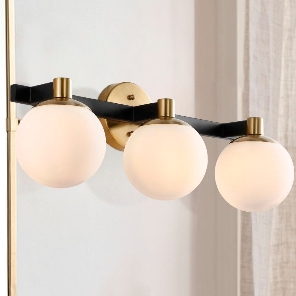 Uolfin Globe Metal/Frosted Glass Modern Contemporary LED Vanity