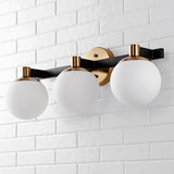 Uolfin Globe Metal/Frosted Glass Modern Contemporary LED Vanity
