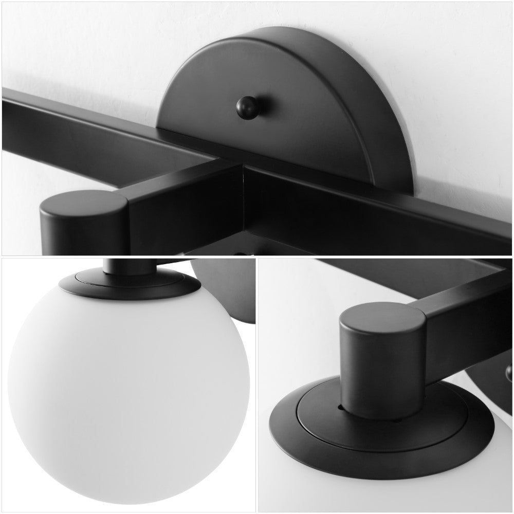 Uolfin Globe Metal/Frosted Glass Modern Contemporary LED Vanity