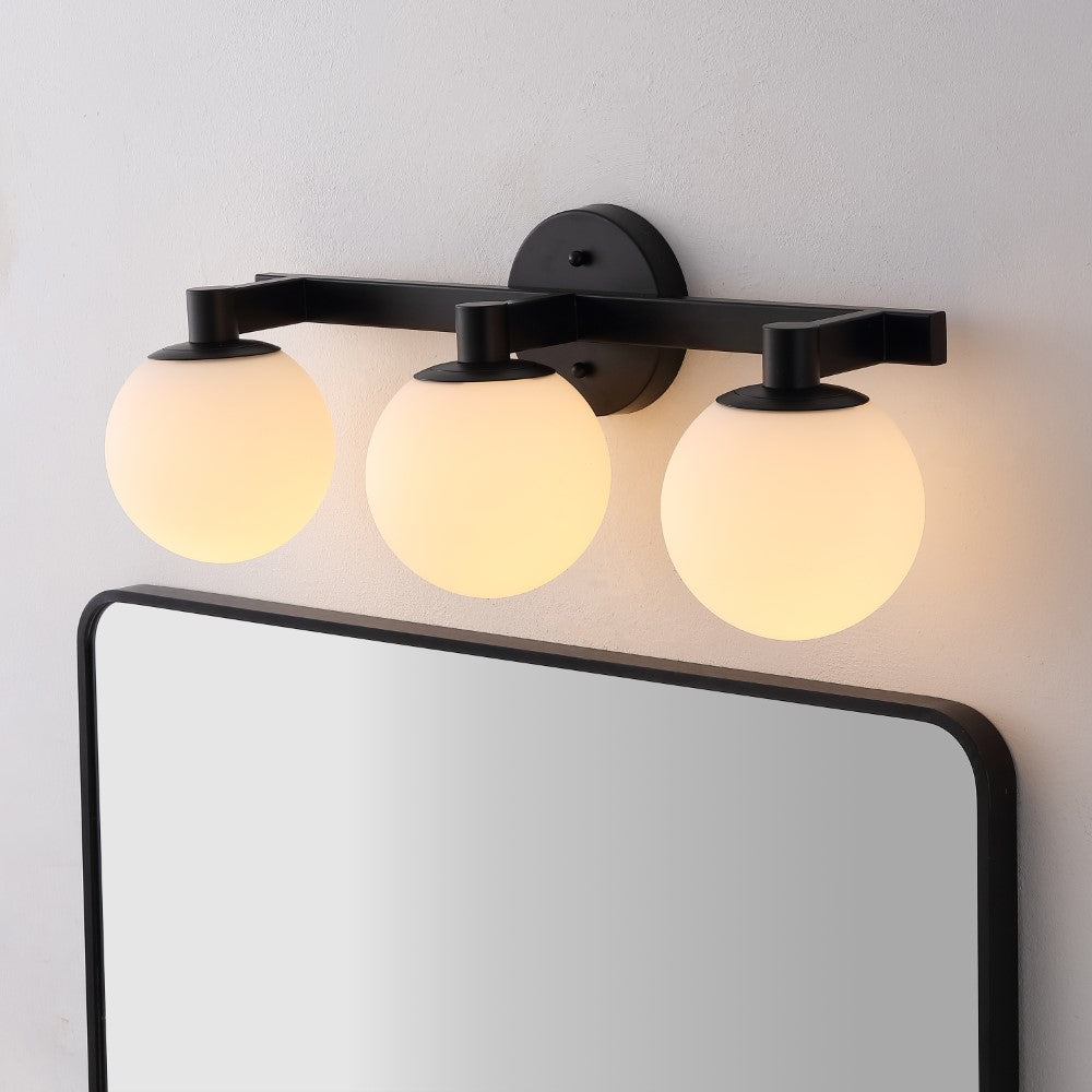Uolfin Globe Metal/Frosted Glass Modern Contemporary LED Vanity