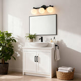 Uolfin Globe Metal/Frosted Glass Modern Contemporary LED Vanity