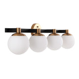 Uolfin Globe Metal/Frosted Glass Modern Contemporary LED Vanity