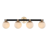 Uolfin Globe Metal/Frosted Glass Modern Contemporary LED Vanity