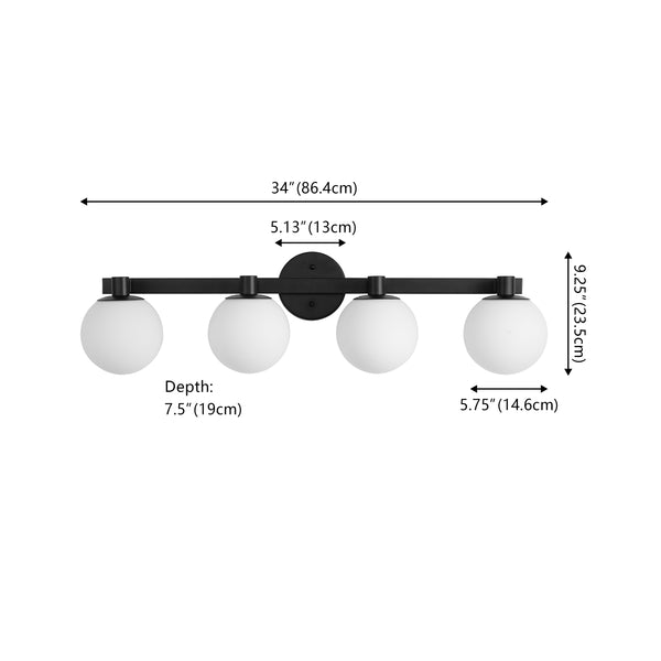 Dimension Image Black / 4 Light
