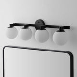 Uolfin Globe Metal/Frosted Glass Modern Contemporary LED Vanity