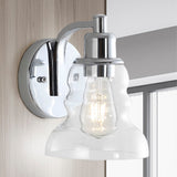Simon Vintage Metal/Glass Industrial Rustic LED Vanity