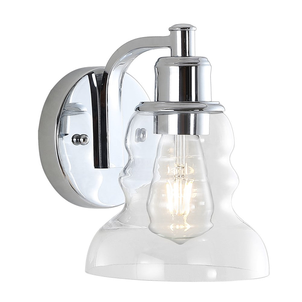 Simon Vintage Metal/Glass Industrial Rustic LED Vanity