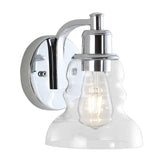 Simon Vintage Metal/Glass Industrial Rustic LED Vanity