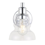 Simon Vintage Metal/Glass Industrial Rustic LED Vanity
