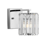 Renee Prism Vintage Metal/Glass Classic Glam LED Vanity Light