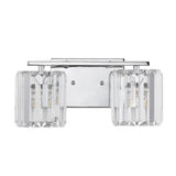 Renee Prism Vintage Metal/Glass Classic Glam LED Vanity Light