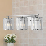 Renee Prism Vintage Metal/Glass Classic Glam LED Vanity Light
