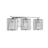 Renee Prism Vintage Metal/Glass Classic Glam LED Vanity Light