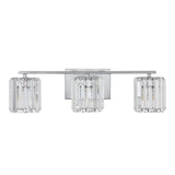 Renee Prism Vintage Metal/Glass Classic Glam LED Vanity Light