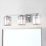 Renee Prism Vintage Metal/Glass Classic Glam LED Vanity Light