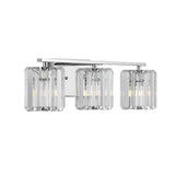Renee Prism Vintage Metal/Glass Classic Glam LED Vanity Light