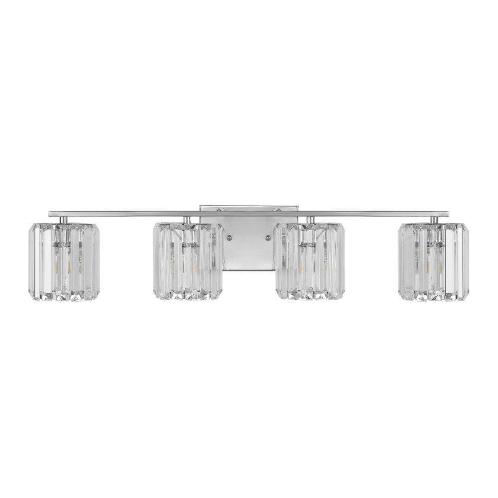 Renee Prism Vintage Metal/Glass Classic Glam LED Vanity Light
