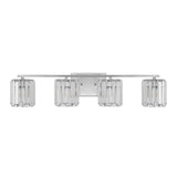 Renee Prism Vintage Metal/Glass Classic Glam LED Vanity Light