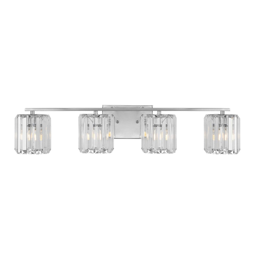 Renee Prism Vintage Metal/Glass Classic Glam LED Vanity Light