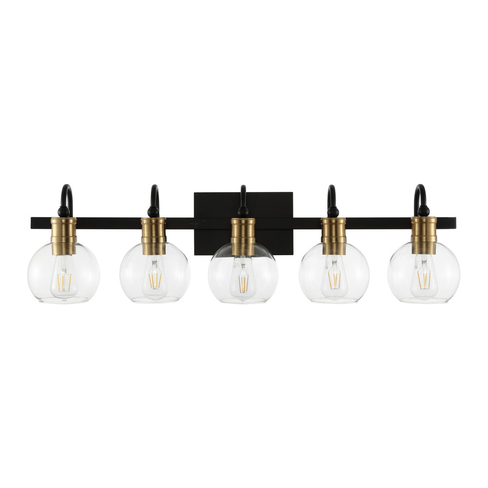 Nelson Iron/Glass Rustic Vintage LED Vanity Light