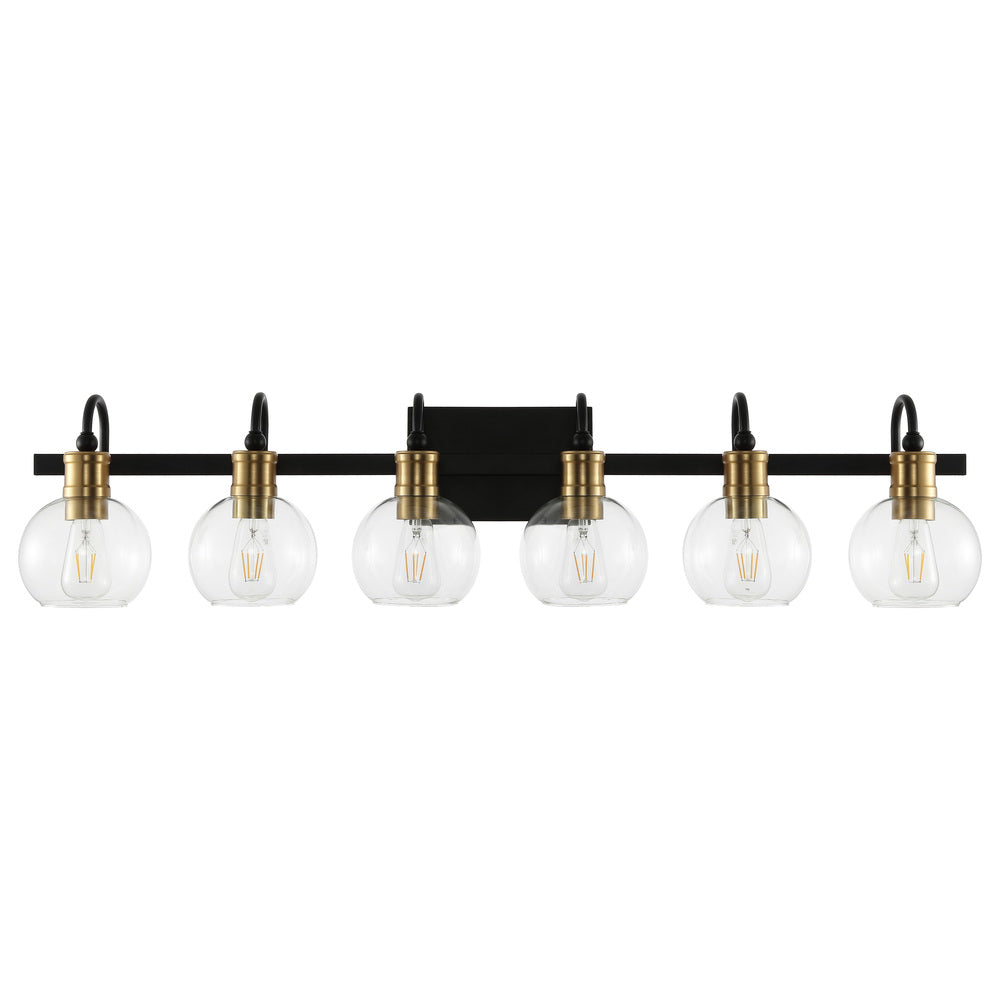 Nelson Iron/Glass Rustic Vintage LED Vanity Light