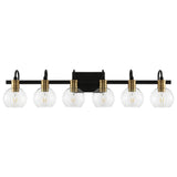 Nelson Iron/Glass Rustic Vintage LED Vanity Light