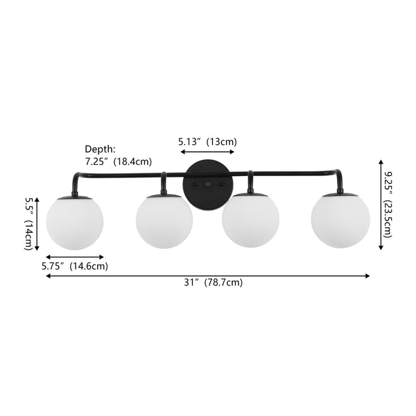Dimension Image Black / 4 Light