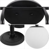 Vistora Parisian Globe 31" 4-Light Metal/Frosted Glass Modern Contemporary LED Vanity Light