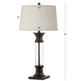Kate 32" Metal/Glass LED Table Lamp, Set of 2