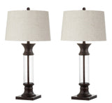 Kate 32" Metal/Glass LED Table Lamp, Set of 2