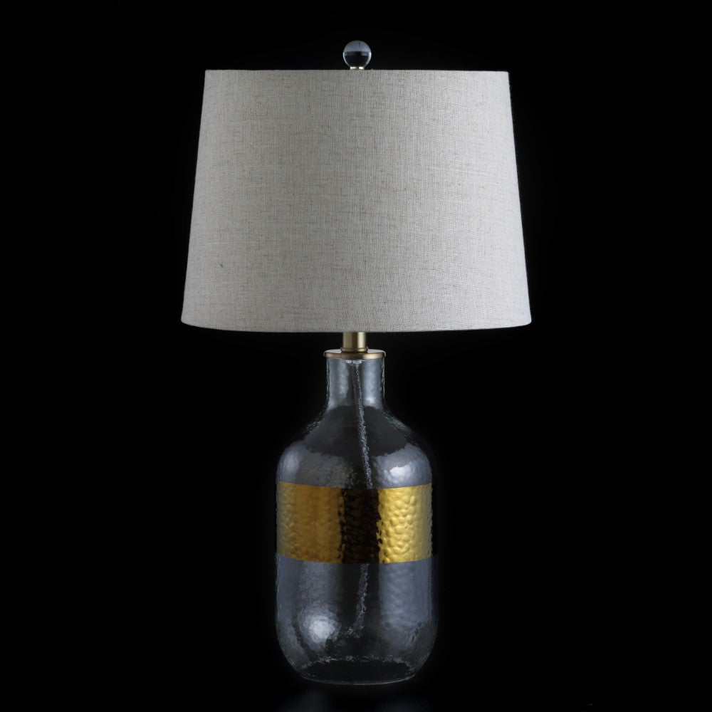 Olive 25.5" Glass LED Table Lamp