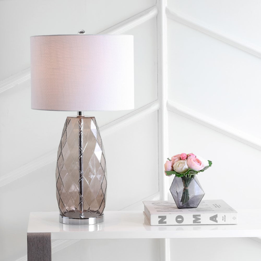 Darvin 26.5" Glass/Metal LED Table Lamp