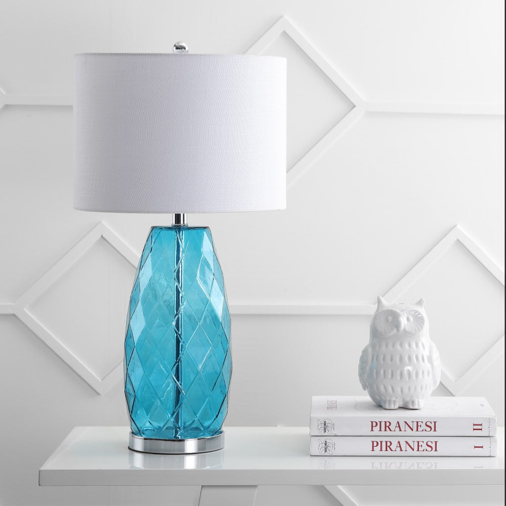 Darvin 26.5" Glass/Metal LED Table Lamp