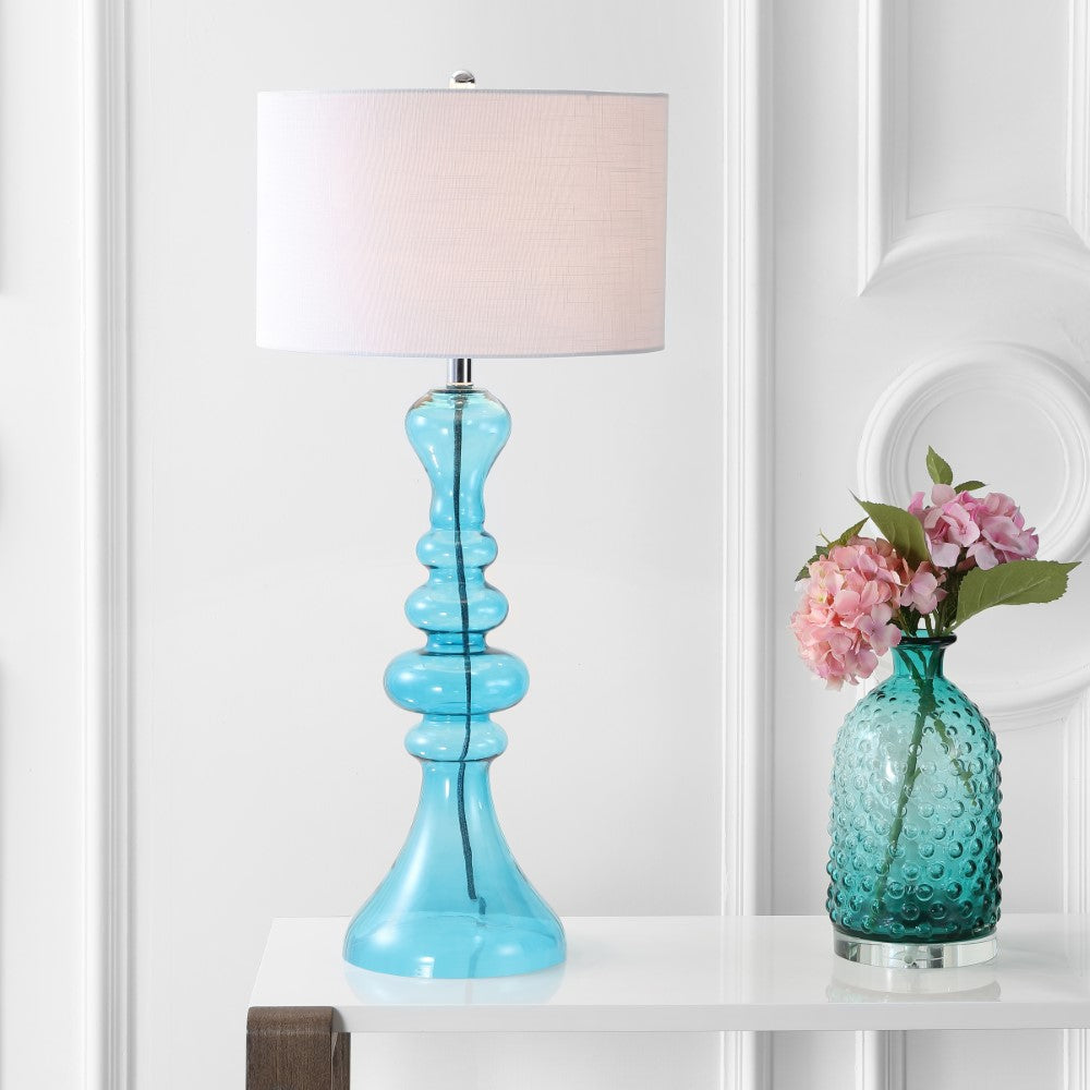 Jillian 35" Curved Glass LED Table Lamp