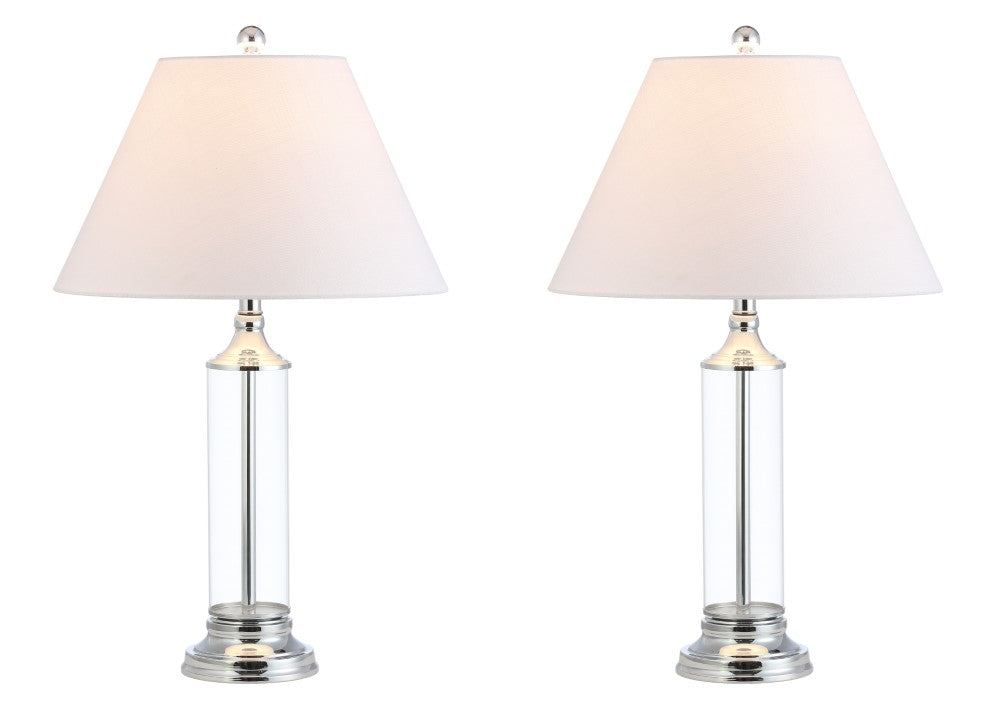 Oscar 29" Glass LED Table Lamp, Set of 2