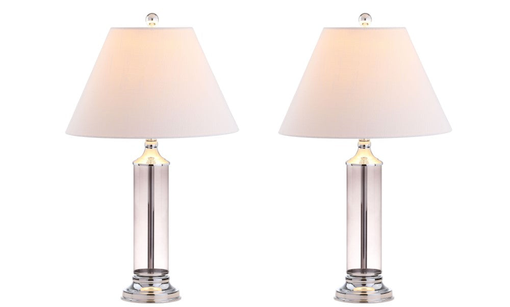 Oscar 29" Glass LED Table Lamp, Set of 2
