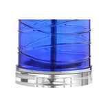 Olive 27.5" Modern Fused Glass Cylinder LED Table Lamp, Set of 2