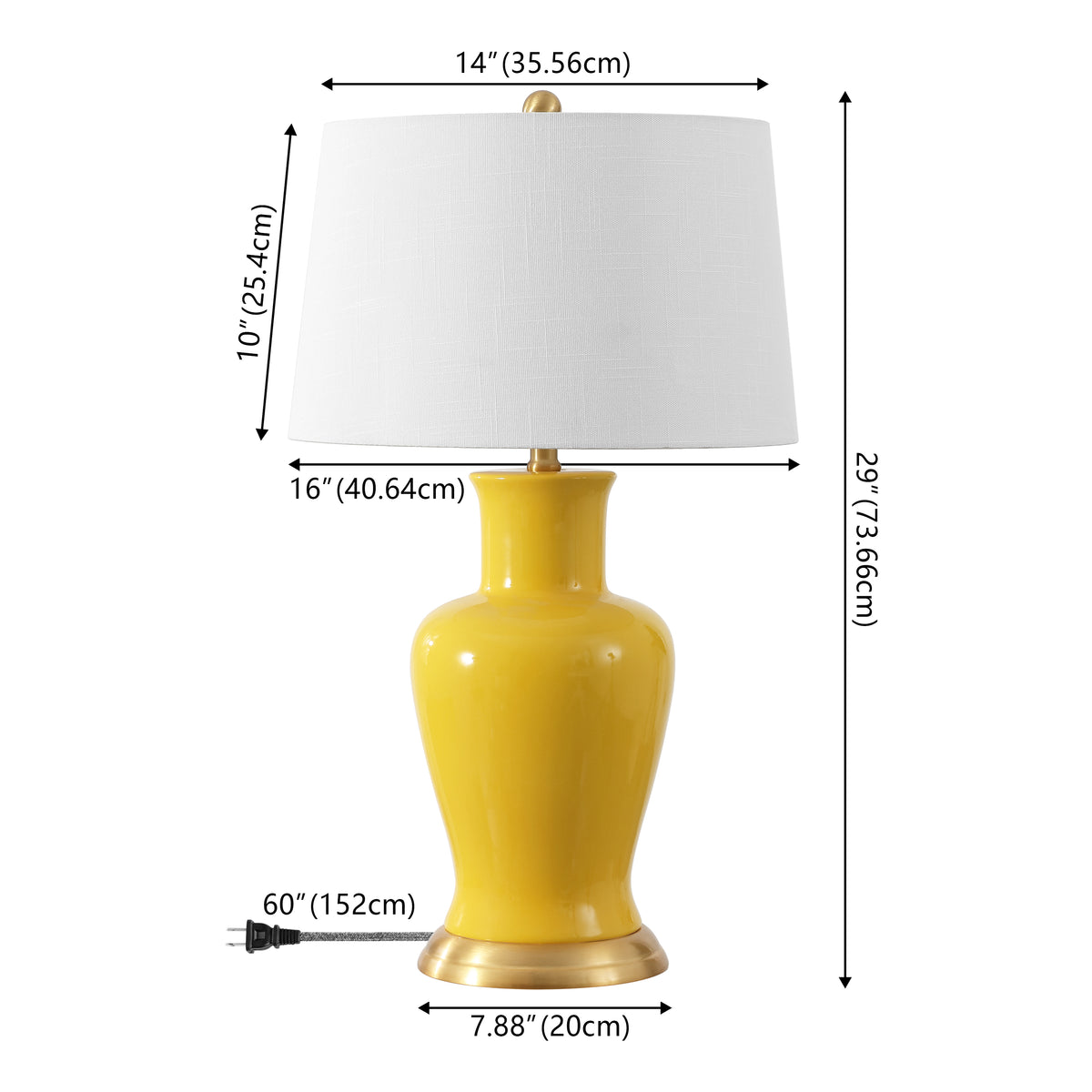 Trace 29" Ceramic LED Table Lamp