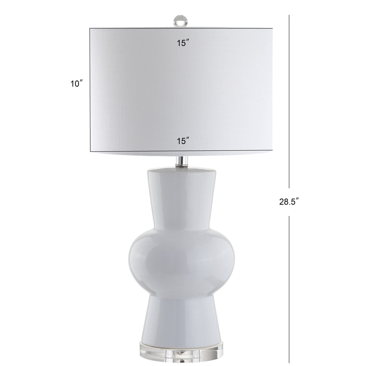Isabella 28.5" Ceramic LED Table Lamp