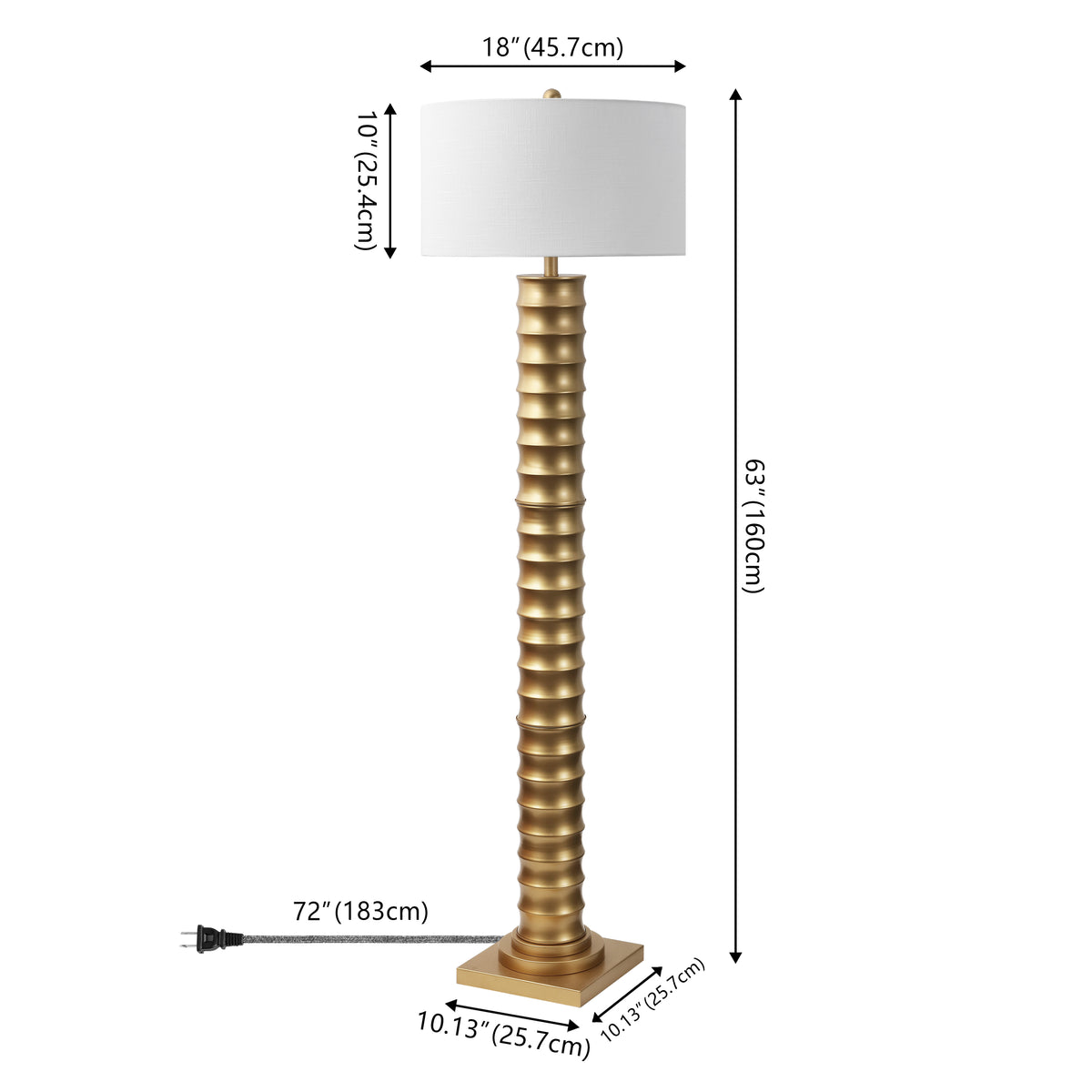 Crocus 63" Metal LED Floor Lamp
