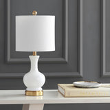 Foxglove 22" Glass/Metal LED Table Lamp, Set of 2
